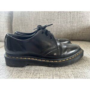 Dr Doc Martens Dupree 3 Eye Silver Arcadia Rub Off Sz 7 US Rockabilly Punk